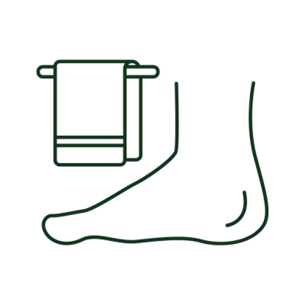 Dry your feet